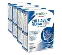 Equilibra Collagene Marino Idrolizzato Boost Naticol 2500mg, 4x14 Stick | 80mg Vitamina C, Collagene Tipo I e III, per il Mantenimento del Tono e dell'Elasticità della Pelle