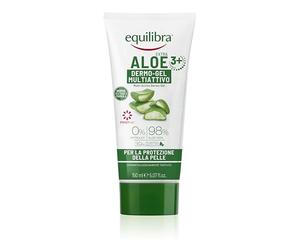 equilibra Corpo, Aloe Dermo-Gel, Gel Lenitivo a Base di Aloe Vera, Crema Corpo per Arrossamenti, Sollievo Dopo Sole, Post Depilazione o Rasatura, Rossori Gengive, Piedi Stanchi, 150 ml