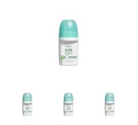Equilibra Corpo, Aloe Ialuronica Deo Roll On, Deodorante Adatto per Pelli Sensibili con Complesso Anti-odore, a Base di Aloe e Acido Ialuronico, 50 ml (Confezione da 4)