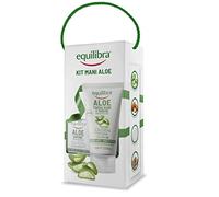 equilibra Corpo, Kit Mani Aloe, Aloe Crema Mani e Unghie Idratante e Protettiva, Aloe Sapone 100% Vegetale Detersione Delicata, Confezione Regalo