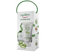 equilibra Corpo, Kit Mani Aloe, Aloe Crema Mani e Unghie Idratante e Protettiva, Aloe Sapone 100% Vegetale Detersione Delicata, Confezione Regalo