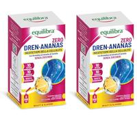 Equilibra Dren Ananas Zero Zuccheri, Integratore con Bromelina, Rutina, Drenaggio dei Liquidi, Pesantezza delle Gambe, Stimolo del Metabolismo, Funzionalità del Microcircolo, Gusto Ananas, 10 Stick