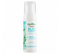 Equilibra, Aloe Ialuronica Mousse Detergente Viso, con Succo di Aloe, Acido Ialuronico ai 3 Pesi Molecolari e Centella Asiatica, Doppia Detersione, per Pelli Sensibili, Clinicamente Testata, 150ml