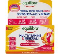 equilibra - Multivitaminico Donna, 30 cpr triplostrato Vitamine 45 g unisex