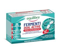 Equilibra Fermenti Lattici Probiotici Crio-protetti, 3 Ceppi, 20 Capsule | con 24 Miliardi per Dose max die, Capsule Gastro Resistenti, Flora Batterica Intestinale, Senza Glutine, adatto ai vegani