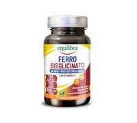 Equilibra® Ferro Bisglicinato, 120 Capsule, assorbimento ottimale, Integratore con Ferro e Vitamina C, per la Normale Formazione di Glubuli Rossi ed Emoglobina, Adatto ai Vegani, Senza Glutine