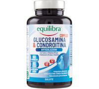Equilibra Integratori Alimentari, Glucosamina & Condroitina Complex, Integratore a Base di Glucosamina e Condroitina, con MSM, Calcio, Zinco e Vitamina D3, Per le Articolazioni, 90 compresse