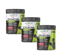 Equilibra Integratori Alimentari, Creatina, Integratore Energia per Sportivi, a Base di Creatina, Incrementa le Prestazioni Fisiche in Caso di Attività Ripetitive, Senza Glutine, 3 Barattoli da 220 g