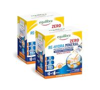 Equilibra Integratori Alimentari, Potassio e Magnesio Re-Hydra Mineral, Con Magnesio, Potassio e Sodio per la Reidratazione, Gusto Arancia, Senza Glutine e Lattosio, Senza Zucchero, 2 Pezzi da 12 Stick