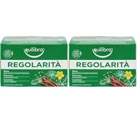 equilibra Integratori Alimentari Tisane, Tisana Regolarità, 100% Ingredienti Funzionali per Regolarità del Transito Intestinale, con Senna, Finocchio, Liquirizia, Materiali 100% Riciclabili, 15 Filtri