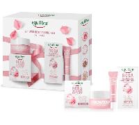 Equilibra Kit Viso Rosa Ialuronica Anti-aging Crema Viso e Contorno Occhi