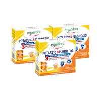 Equilibra Magnesio e Potassio 3 Formula Potenziata, 3x14 Bustine, Arancia