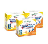 Equilibra Magnesio e Potassio 3 Formula Potenziata, 3x20 Bustine, Arancia