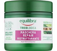 Equilibra Capelli, Maschera Capelli Repair Ristrutturante, Nutre i Capelli Aridi e Sfibrati, a Base di Olio di Cocco, Proteine del Grano, Aloe Vera, Olio di Argan, Cheratina Vegetale, 250 ml