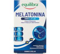 equilibra Melatonina Integratore Relax e Riposo Notturno 75 Compresse
