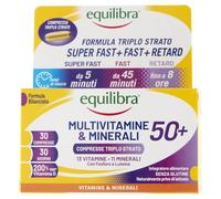 equilibra - Vitamine e Minerali Multivitamine & Minerali 50+, 30 compresse triplo strato Vitamine 1 pieces unisex