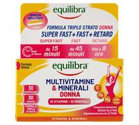 Equilibra Multivitamine e Minerali Donna Tripla Azione 30 Compresse Magnesio