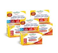 Equilibra Multivitamine e Minerali Rilascio Fino a 8 Ore, 3x30 Compresse | Formula Triplo Strato, con Vitamine A, B, C, D, E, Ferro, Iodio, Zinco, per Energia e Sostegno, Senza Glutine, Vegetarian