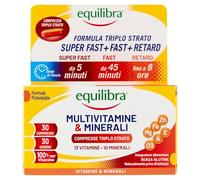 equilibra - Vitamine e Minerali ultivitamine & Minerali, 30 compresse triplo strato Vitamine 1 pieces unisex
