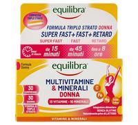 equilibra - Multivitaminico Donna, 30 cpr triplostrato Vitamine 45 g unisex