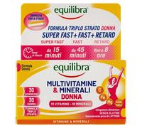 equilibra - Multivitaminico Donna, 30 cpr triplostrato Vitamine e sostanze vitali 45 g unisex