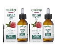 Equilibra Olio di Ricino Capelli Unghie Sopracciglia 2x100 ml
