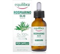 Equilibra, Olio di Rosmarino per Capelli, 100 ml, con Olio di Rosmarino, Olio di Mandorle e Olio di Ricino, Rinforza Cuoio Capelluto e Capelli, Dermatologicamente Testato, Adatto a Pelli Sensibili