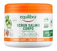 Equilibra Corpo, Scrub Salino Tonificante Energizzante, Scrub Corpo Tonificante ed Esfoliante, per una Pelle Levigata e Nutrita, con Mix di Sali Marini, Oli Naturali ed Estratti Vegetali, 600 g