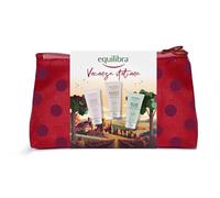 Equilibra, Pochette Vacanze Italiane Winter Edition, Set Crema Mani con Aloe Crema Mani, Karité Crema Mani, Rosa Ialuronica Crema Mani, Senza Parabeni e Petrolati, Delicatamente Profumate, 3x75ml