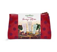 Equilibra, Pochette Vacanze Italiane Winter Edition, Set Crema Mani con Aloe, Karité, Rosa Ialuronica, Delicatamente Profumate, 3x75ml
