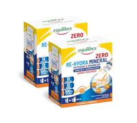 Equilibra Potassio e Magnesio, Re-Hydra Mineral Zero Zuccheri, 2x12 Stick | Gusto Arancia, con Sodio, Integratore per il reintegro sali e Reidratazione, Senza Glutine e Senza Lattosio