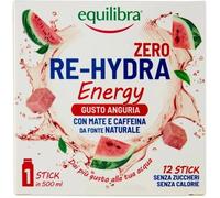 Equilibra Re-Hydra Energy Zero Gusto Anguria 12 Stick Integratore per Stanchezza