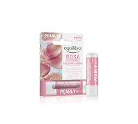 Equilibra, Balsamo Labbra, Protettivo e Idratante, 5,5ml, con Cere di Rosa Damascena e Centifolia, Acido Ialuronico, e Vitamina E, Crea un Film Protettivo sulle Labbra, Delicatamente Profumato