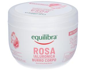 Equilibra Rosa Ialuronica Burro Corpo Nutriente 300 ml Crema per la pe