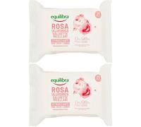 Equilibra® Rosa Ialuronica Salviette Micellari Struccanti 2x25 St