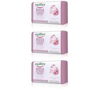 Equilibra Rosa Ialuronica Sapone 100% Vegetale 3x100 g