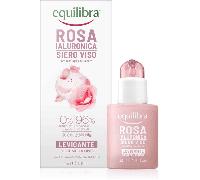 Equilibra, Rosa Ialuronica Siero Viso Levigante, con Estratto di Rosa Damascena, Acido Ialuronico e Ceramidi Vegetale, Leviga la Pelle del Viso lasciandola Fresca e Radiosa, 30 ml