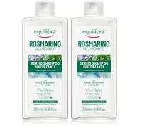 Equilibra, Rosmarino Ialuronico Dermo Shampoo Rinforzante, 265 ml, con Acido Ialuronico, Olio Essenziale di Rosmarino, Idratante Naturale, e Acqua distillata di Tè Verde, per Tutti I Tipi di Capelli