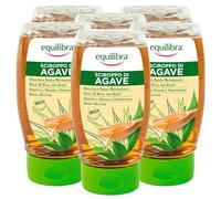 Equilibra Sciroppo di Agave Dolcificante Biologico Vegan Gusto Delicato Senza Glutine - 6 Flaconi da 350g