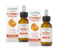 Equilibra Siero Gel Viso Vitamina C,Per Viso,Contorno Occhi e Collo,2x60 ml