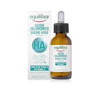 Equilibra, Siero Viso Acido Ialuronico a Diversi Pesi Molecolari, 60 ml, con Aloe Vera Equilibra e Vitamina E, Siero Gel Facilmente Assorbibile, Dermatologicamente Testato e Adatto a Pelli Sensibili