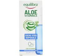 Equilibra, Siero Viso Doposole, 30 ml, con Aloe Vera Equilibra (40%), Vitamina E, Olio di Mandorle Dolci, Siero Gel, Dermatologicamente Testato e Adatto a Pelli Sensibili