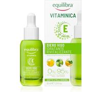 Equilibra, Siero Viso Idratante Rivitalizzante Vitaminica, con Complesso Multivitaminico, Oli di Oenothera e Oliva, Yuzu, Dona Tono ed Elasticità, 30 ml