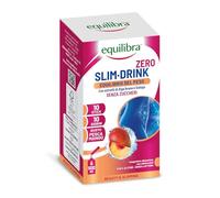 Equilibra Slim Drink Zero Zuccheri, Integratore per Equilibrio del Peso e Metabolismo dei Lipidi, con Alga Bruna, Betulla, Galega, Pilosella, Tarassaco, Drenante Liquidi, Gusto Pesca Mango, 10 Stick