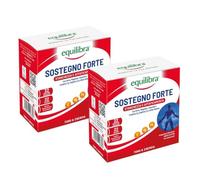 Equilibra Sostegno Forte con Creatina e Arginina, 2x22 Bustine Monodose | con Vitamine C e B1, per Incrementare le Prestazioni Fisiche, con Succo Concentrato di Arancio, Pratico Formato Monodose
