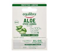 Equilibra, Aloe Balsamo Labbra, con Aloe Vera, Olio di Jojoba e Vitamina E, azione Idratante, Per labbra meno secche e screpolate, Delicatamente Profumato, 5,5 ml