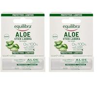 Equilibra Viso, Aloe Stick Labbra Idratante, Idratante per labbro Che Crea un Velo Protettivo Contro Gelo, Disidratazione, Sole e Vento in Ogni Stagione, 5,5 ml