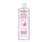 Equilibra Viso, Rosa Ialuronica Acqua Micellare, Struccante Viso e Occhi a Base di Acqua di Rosa Fermentata, Acido Ialuronico e Glicerina Vegetale, Deterge e Strucca con Delicatezza, 400 ml