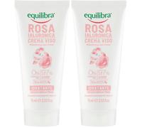 Equilibra Viso, Rosa Ialuronica Crema Viso Idratante a Base di Estratto di Rosa