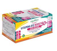 Equilibra Vitamina B12 Alto Dosata Uomo e Donna 50+, 15 Flaconcini | Gusto Frutti Rossi, Integratori Zero Zuccheri, con Vitamine B1, B3, B6, Zinco e Selenio, Pronti da Bere, adatto ai vegani